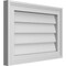 Ekena Millwork Vertical Surface Mount PVC Gable Vnt: Non-Functional, w/2"W x 1-1/2"H, Brickmould Frame, 20"W x 14"H GVPVE20X1402SN - alternate 2